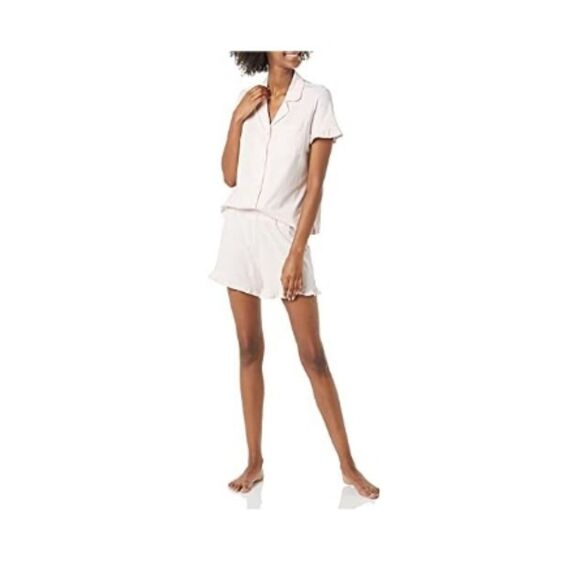 Amazon Essentials Women’s 3XL Pale Pink Pajama Set – Soft Plus Size Loungewear - Picture 2 of 8